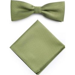 Mucha z poszetką MUZ0001279. Zielone krawaty i muchy Giacomo Conti, z mikrofibry, eleganckie. Za 69.00 zł.