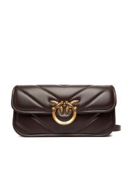 PINKO Torebka Love Box Baguette Al 25-26 PLTT 105083 A2W2 Brązowy. Brązowe torebki do ręki damskie Pinko, bez wzorów, ze skóry, bez dodatków. Za 1,779.00 zł.