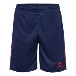 Szorty Hummel Core 2.0. Niebieskie buty sportowe męskie Hummel, bez zapięcia, na fitness i siłownię. Za 160.50 zł.