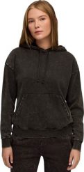 Puma Bluza damska z kapturem kangurka Puma ESS Elevated Relaxed Wash Hoodie czarna 688103 01 XL. Czarne bluzy damskie Puma, xl, bez wzorów, z kapturem. Za 209.51 zł.