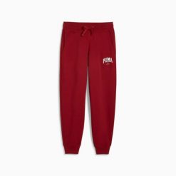 Spodnie dresowe damskie Puma SQUAD FL bordowe 68154213 r XL. Fioletowe spodnie dresowe damskie Puma, s, bez wzorów, z dresówki. Za 156.99 zł.