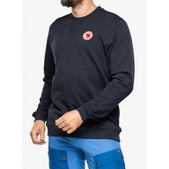 Bluza bawełniana męska Fjallraven 1960 Logo Badge Sweater M. Niebieskie bluzy męskie Fjällräven, m, bez wzorów, z bawełny, bez kaptura. Za 413.99 zł.