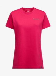 Koszulka bawełniana damska La Sportiva Moon Rock T-Shirt. Czerwone t-shirty damskie La Sportiva, m, bez wzorów, z bawełny, eleganckie, bez kołnierzyka. Za 170.49 zł.
