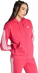 Adidas Bluza damska Essentials 3-Stripes Full-Zip Fleece Hoodie różowa KF6272 L. Czerwone bluzy damskie Adidas, l, bez wzorów, bez kaptura. Za 258.99 zł.
