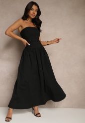 Czarna Koktajlowa Bawełniana Sukienka Bodycon Filitera. Czarne sukienki dla dziewczynek Renee, bez wzorów, z bawełny, eleganckie, bez ramiączek. Za 149.99 zł.