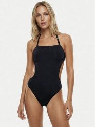 Calvin Klein Swimwear Strój kąpielowy LV00Q61200 Czarny. Czarne kostiumy jednoczęściowe damskie Calvin Klein Swimwear, m, bez wzorów, z syntetyku. Za 349.99 zł.