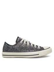 Converse Trampki Chuck Taylor All Star Glitter A11138C 001 Czarny. Czarne trampki i tenisówki damskie Converse, bez wzorów, z materiału, retro, bez zapięcia. Za 219.99 zł.