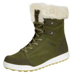 Damskie buty zimowe prawdziwa skóra sztuczne futro. Czarne obuwie sportowe damskie GUGGEN MOUNTAIN, na jesień, przed kolano, trekkingowe. Za 669.47 zł.