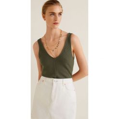 Mango - Top Tishop3. Szare topy damskie Mango, z dzianiny, bez rękawów. W wyprzedaży za 39.90 zł.