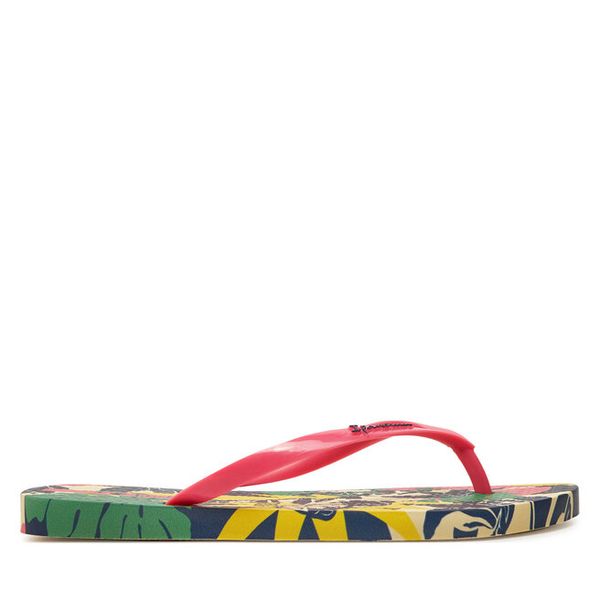 Japonki Ipanema. Czerwone klapki damskie Ipanema, bez wzorów, bez obcasa. Za 119.99 zł.