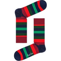 Happy Socks - Skarpety Stripe Christmas. Czarne skarpety męskie Happy Socks. W wyprzedaży za 29.90 zł.