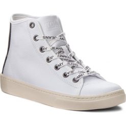 Sneakersy TOMMY JEANS - Light Leather Mid EN0EN00231 White 100. Półbuty damskie marki Tommy Jeans. W wyprzedaży za 279.00 zł.