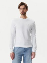 Calvin Klein Jeans Longsleeve J30J327117 Biały Regular Fit. Białe bluzki z długim rękawem męskie Calvin Klein Jeans, m, bez wzorów, z bawełny, bez kołnierzyka. Za 169.99 zł.
