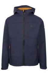 Trespass Piber - męska kurtka softshell Tp-75 - Navy Marl. Niebieskie kurtki męskie Trespass, m, z aplikacjami, z gumy, klasyczne, bez kaptura. Za 345.99 zł.