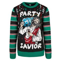 Bluza Urban Classics savior christmas. Czarne bluzy męskie Urban Classics, m, bez wzorów, bez kaptura. Za 243.50 zł.
