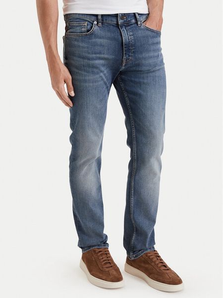 BOSS Jeansy Delaware 50564539 Niebieski Slim Fit. Niebieskie jeansy męskie Boss. Za 597.99 zł.