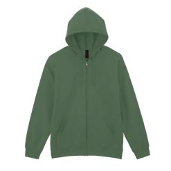 Męska Bluza Z Kapturem Softstyle Midweight Full Zip. Zielone bluzy męskie Gildan, m, bez wzorów, z kapturem. Za 121.99 zł.
