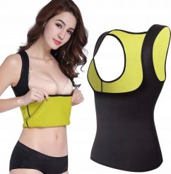 Verk KOSZULKA NEOPRENOWA FITNESS DAMSKA ODCHUDZAJĄCA. Koszulki sportowe damskie Verk, bez wzorów, z neoprenu, bez kołnierzyka, bez ramiączek, na fitness i siłownię. Za 19.57 zł.