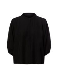 Opus Bluzka Kobiety wiskoza czarny, 36. Czarne bluzki damskie Opus, bez wzorów, z wiskozy, eleganckie, bez kołnierzyka, bez ramiączek. Za 349.95 zł.