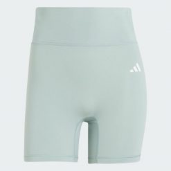 Krótkie legginsy Optime Essentials Workout. Zielone legginsy damskie Adidas, s, bez wzorów, z elastanu, z podwyższonym stanem, krótkie, na fitness i siłownię, climacool (adidas). Za 179.00 zł.
