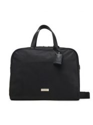 Calvin Klein Torba na laptopa Sleek Large Commuter LV04D3144G Czarny. Czarne torby na laptopa męskie Calvin Klein, bez wzorów, z materiału. Za 479.99 zł.