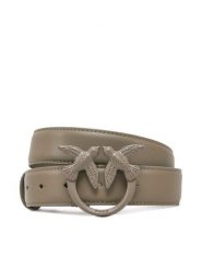 PINKO Pasek Damski Love Berry H3 Belt PE 25 PLT01 100125 A1K2 Szary. Szare paski damskie Pinko, bez wzorów, ze skóry. Za 339.99 zł.