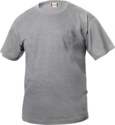 Clique Basic-T Junior koszulka bawełniana - grey melange. Białe t-shirty damskie CLIQUE, m, bez wzorów, z bawełny, klasyczne, bez kołnierzyka. Za 84.31 zł.