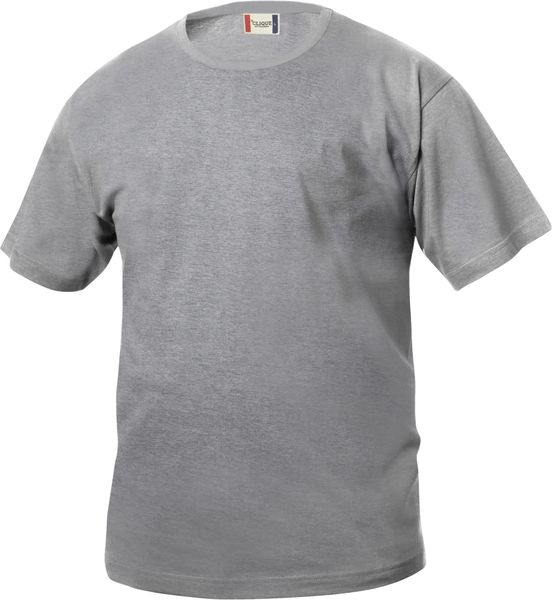 Clique Basic-T Junior koszulka bawełniana - grey melange. Białe t-shirty damskie CLIQUE, m, bez wzorów, z bawełny, klasyczne, bez kołnierzyka. Za 84.31 zł.