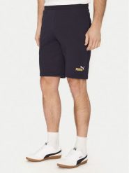Puma Szorty sportowe Ess 684715 Granatowy Regular Fit. Niebieskie krótkie spodenki sportowe męskie Puma, m, bez wzorów, z bawełny. Za 99.99 zł.