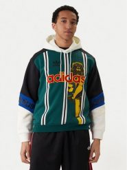 Adidas Bluza Archive Football Graphic KD1438 Zielony Loose Fit. Zielone bluzy męskie Adidas, m, bez wzorów, z bawełny, bez kaptura. Za 399.99 zł.