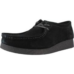 Buty CLARKS 26174746C Czarny. Czarne obuwie sportowe damskie Clarks, bez wzorów, ze skóry, na fitness i siłownię. Za 324.99 zł.