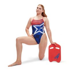 Strój kąpielowy jednoczęściowy damski na basen Speedo Digital. Czerwone kostiumy jednoczęściowe damskie Speedo, m, bez wzorów, sportowe, do pływania. Za 219.99 zł.