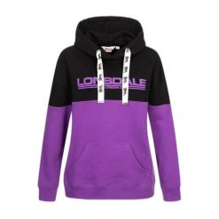 Bluza damska z kapturem Lonsdale Wardie. Czarne bluzy damskie Lonsdale, l, bez wzorów, z bawełny, z kapturem. Za 346.50 zł.