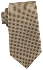 Krawat Męski - Angelo di Monti - Beżowy w Drobny Wzór. Brązowe krawaty i muchy Angelo di Monti, bez wzorów, z tkaniny, eleganckie. Za 45.00 zł.