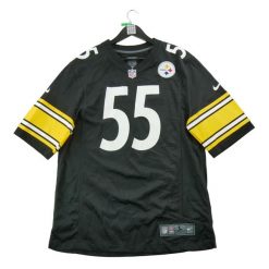 Second life - Nike koszulka męska NFL Devin Bush Jr - Stan bardzo dobry. Czarne koszulki sportowe męskie Nike, l, bez wzorów, bez kołnierzyka, bez ramiączek, do piłki nożnej. Za 212.96 zł.