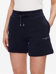 Tommy Hilfiger Szorty sportowe 1985 WW0WW38348 Granatowy Relaxed Fit. Niebieskie szorty sportowe damskie Tommy Hilfiger, xs, bez wzorów, z syntetyku, sportowe. Za 289.99 zł.