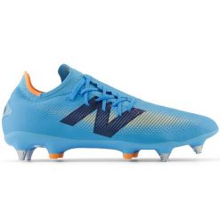 Korki męskie New Balance FURON PRO SG V7+ SF1SS75 – niebieskie. Niebieskie buty sportowe męskie New Balance, z materiału, bez zapięcia, do biegania. Za 549.99 zł.