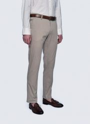 PAKO LORENTE – Męskie basicowe spodnie w kolorze khaki P23SB-WX-005-Z-0. Brązowe spodnie materiałowe męskie Pako Lorente, l, bez wzorów, z bawełny, casualowe. Za 89.99 zł.