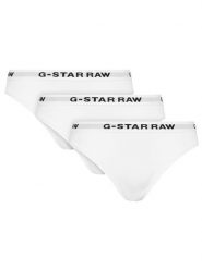 G-Star Raw Komplet 3 par fig klasycznych D23775-D516 Biały. Białe figi damskie G-Star Raw, l, bez wzorów, z bawełny. Za 159.99 zł.