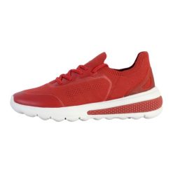 Buty GEOX D SPHERICA ACTIF A Czerwony. Czerwone obuwie sportowe damskie Geox, bez wzorów, z materiału, do biegania. Za 381.99 zł.