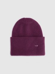 4F Czapka beanie uniseks - fioletowa Uniwersalny. Fioletowe czapki i kapelusze męskie 4f, na zimę, bez wzorów, z materiału, klasyczne. Za 69.99 zł.