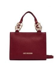 LOVE MOSCHINO Torebka JC4006PP1PLB0552 Bordowy. Czerwone torebki do ręki damskie Love Moschino, bez wzorów, ze skóry, bez dodatków. Za 949.99 zł.