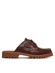 Timberland Klapki Noreen Mule TB0A4198EIW1 Bordowy. Czerwone klapki damskie Timberland, bez wzorów, ze skóry, bez obcasa. Za 769.99 zł.