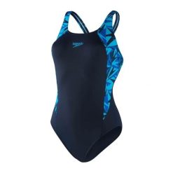 Damski kostium kąpielowy 1-częściowy Speedo Eco Endurance+ Hyperboom Splice Musc. Czarne kostiumy jednoczęściowe damskie Speedo, l, bez wzorów, z materiału, klasyczne, do pływania. Za 307.50 zł.