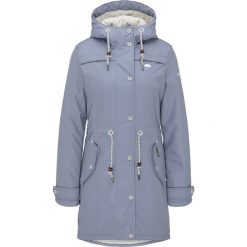 Płaszcz przeciwdeszczowy w kolorze błękitnym. Niebieskie kurtki damskie Schmuddelwedda Woman, xl, bez wzorów, bez kaptura. W wyprzedaży za 329.95 zł.
