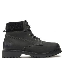 Trapery Wrangler. Czarne śniegowce i trapery męskie Wrangler, bez zapięcia. Za 419.99 zł.