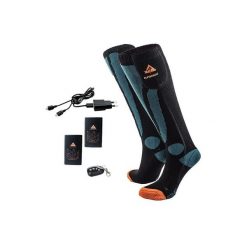 Skarpetki narciarskie podgrzewane Alpenheat Fire SkiSocks RC. Czarne skarpety damskie Alpenheat, bez wzorów, z elastanu. Za 990.00 zł.