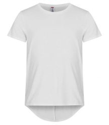 Clique T-shirt Brooklyn męski — luźny, wydłużony krój, 100% bawełna. Białe t-shirty męskie CLIQUE, m, bez wzorów, z bawełny, bez kołnierzyka. Za 106.59 zł.