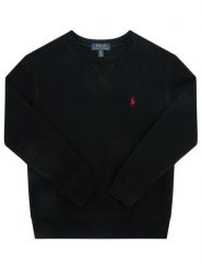 Polo Ralph Lauren Bluza Bsr 323772102004 Czarny Regular Fit. Czarne bluzy dla chłopców Polo Ralph Lauren, bez wzorów, z bawełny, bez ramiączek, bez kaptura. Za 329.99 zł.