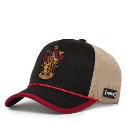 Czapka z daszkiem Capslab. Czarne czapki i kapelusze damskie CapsLab, bez wzorów. Za 169.99 zł.